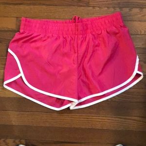 Pink athletic shorts